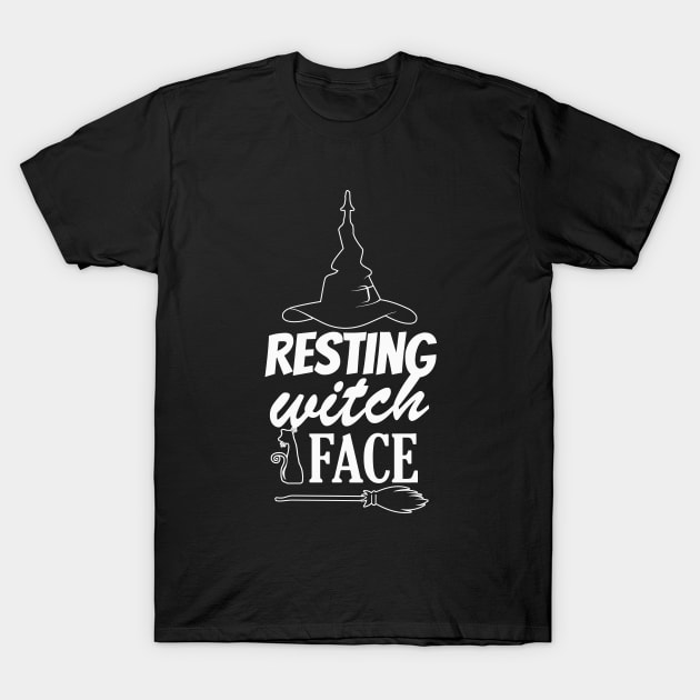 Resting Witch Face- Funny halloween Witch Design T-Shirt by IceTees